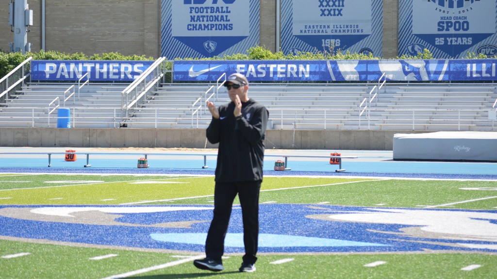 New habits, new look: EIU head coach Chris Wilkerson welcomes spring 75 pounds&nbsp;lighter